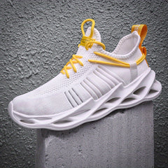 Men's Breathable Blade Sneakers Lace up Running Shoes