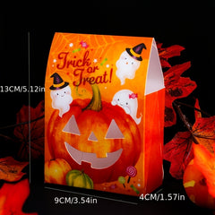 4pcs Halloween Pumpkin Candy Wrapping Paper Box