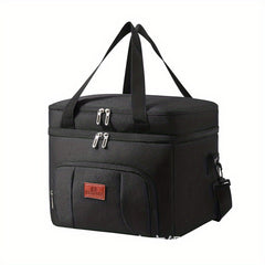Insulated Lunch Box Leakproof Thermal Cooler Bag Double Deck Tot