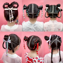 Colorful Bell Hairband with Flower Pendant for Kids