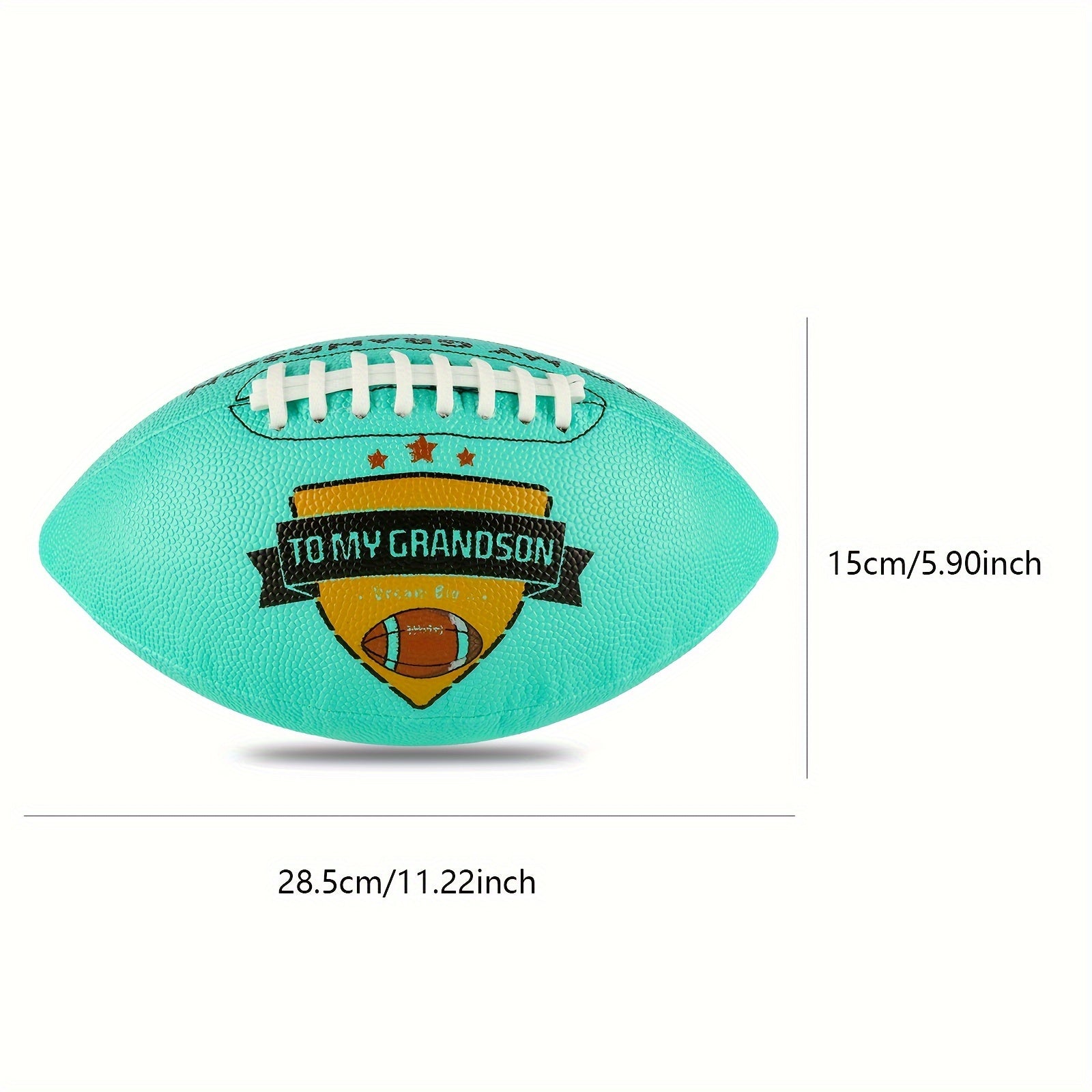 Engraved Football Size 9 Grandson Grandpa Grandma Christmas