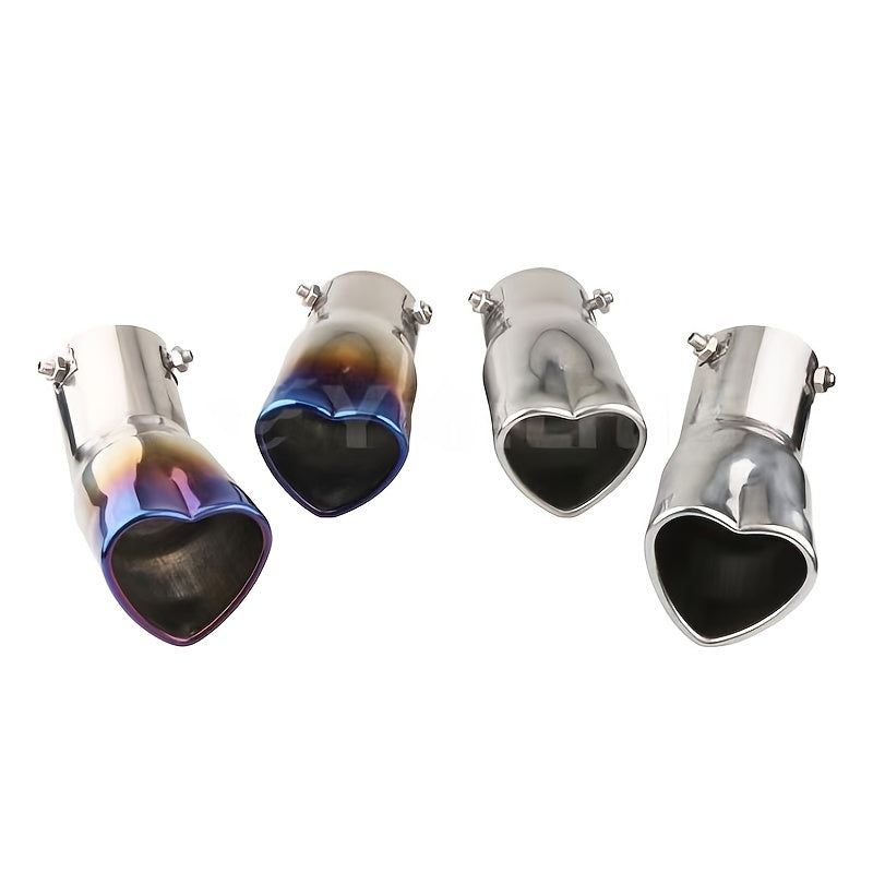 Heart Shaped Exhaust Tail Pipe Muffler Upgrade for Your Car