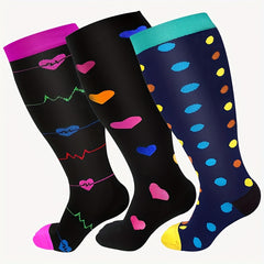 XXL 4XL Compression Sports Socks for Outdoor Activities