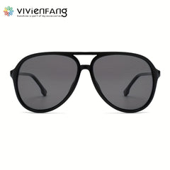 VIVIENFANG Aviator Sunglasses Polarized Lens TR90 Frame Unisex VF2201A