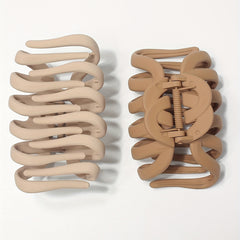 2pcs Casual Hair Clips Claw Clips Daily Decorative Hair Accessories For Girls