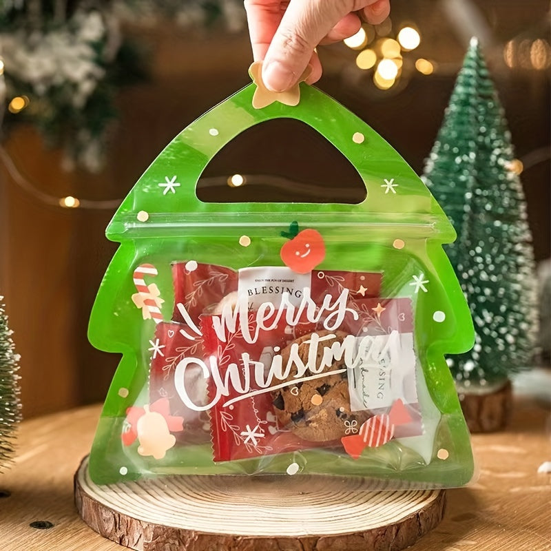 10pcs Christmas Gift Bags for Candy Packaging