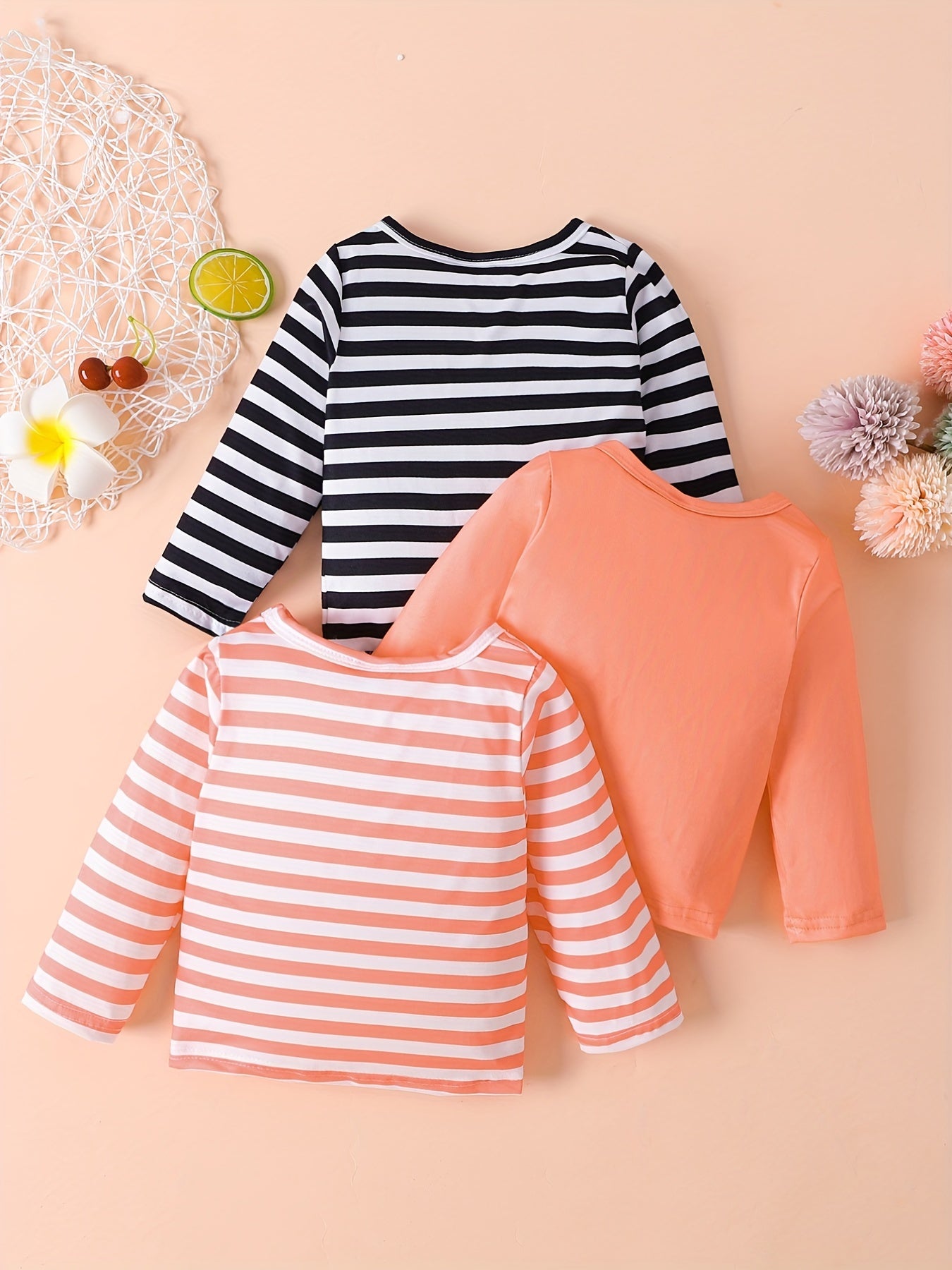 Baby Striped T-shirt 3pcs Set