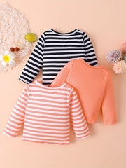Baby Striped T-shirt 3pcs Set