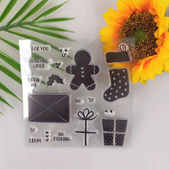 Christmas Gingerbread Man Metal Dies And Stamps For Scrapbooking