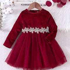 Baby Girls Floral Pattern Casual Dress