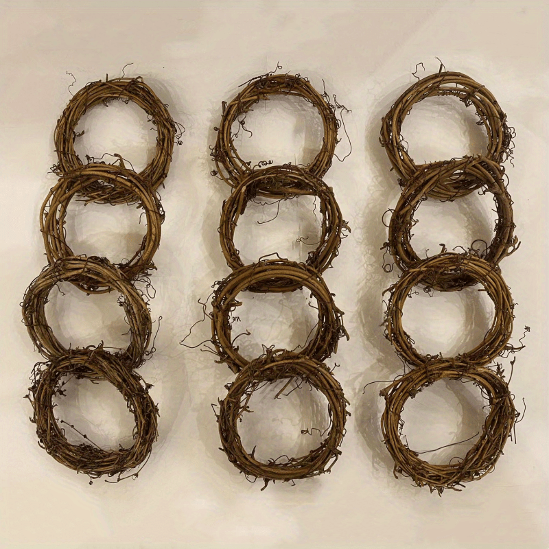 12pc Artificial Wreaths for Christmas and Year Round Decor