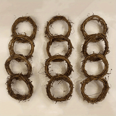 12pc Artificial Wreaths for Christmas and Year Round Decor
