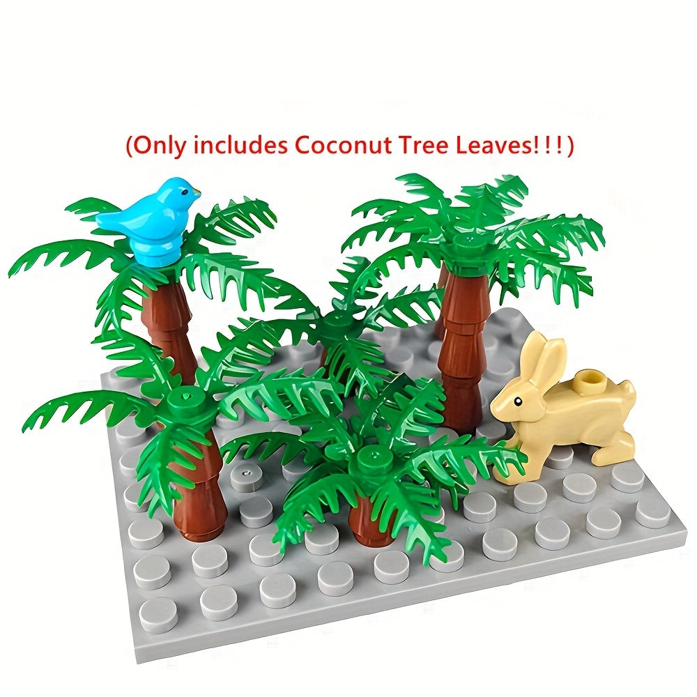 Coconut Tree Leaves Building Block Set - Educational Toy for Ages 8-12