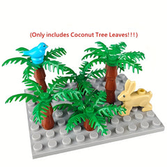 Coconut Tree Leaves Building Block Set - Educational Toy for Ages 8-12
