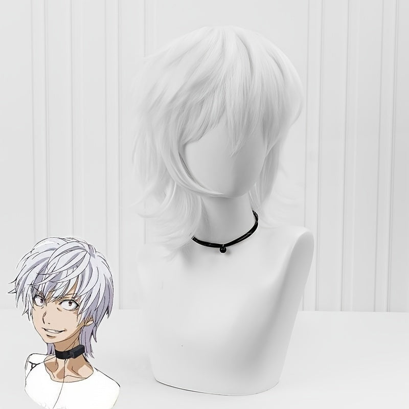Gray Short Straight Anime Wig