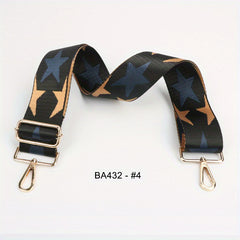 Stylish Star Pattern Bag Strap Adjustable Lightweight Shoulder Travel Accessory