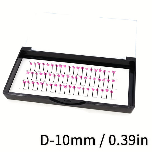 UV Fluorescent Pink Sequin False Eyelashes Masquerade Party Makeup