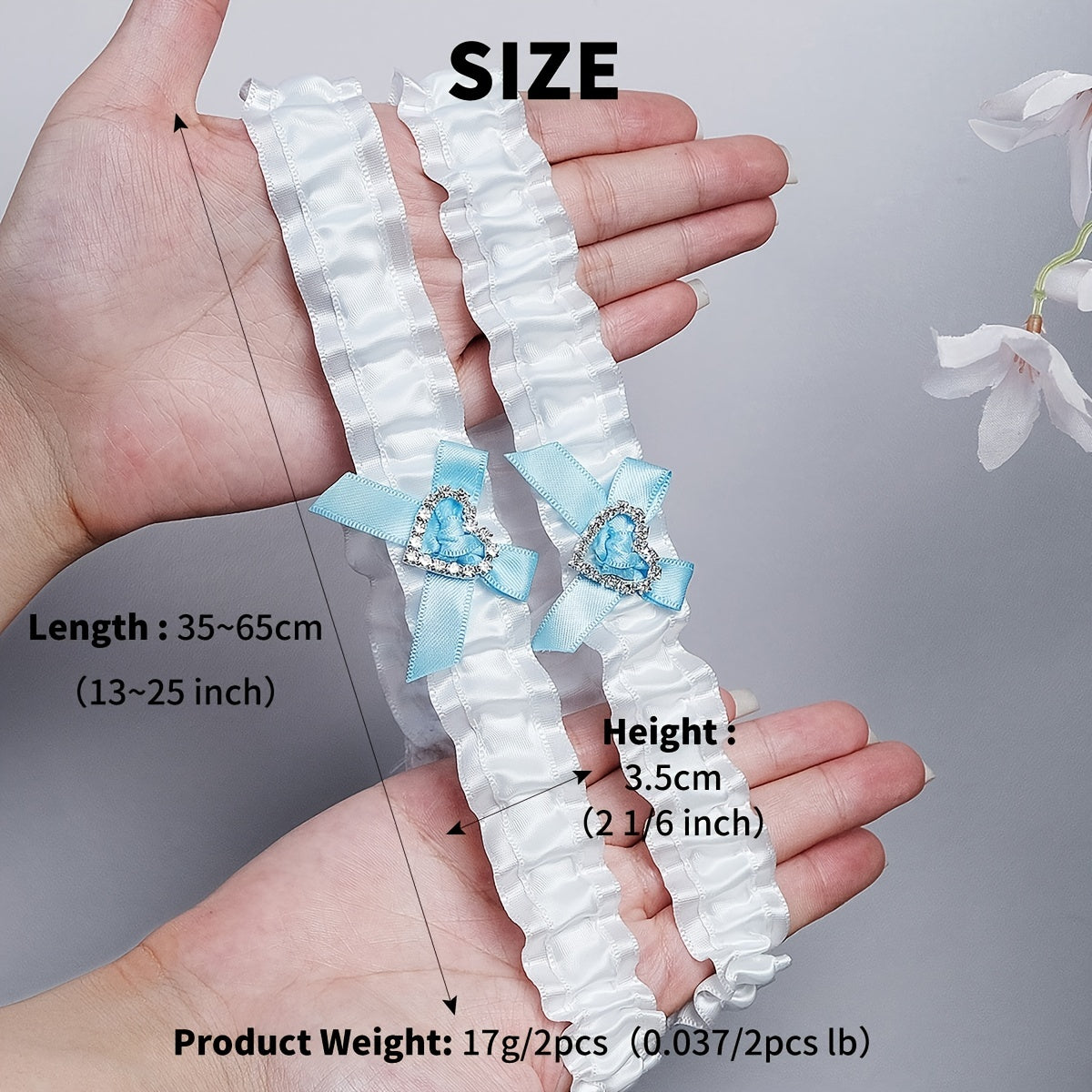 Butterfly Rhinestone Bridal Garters Set