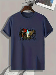 Animals 3D Print Men's Graphic Tee Casual Summer T-shirt