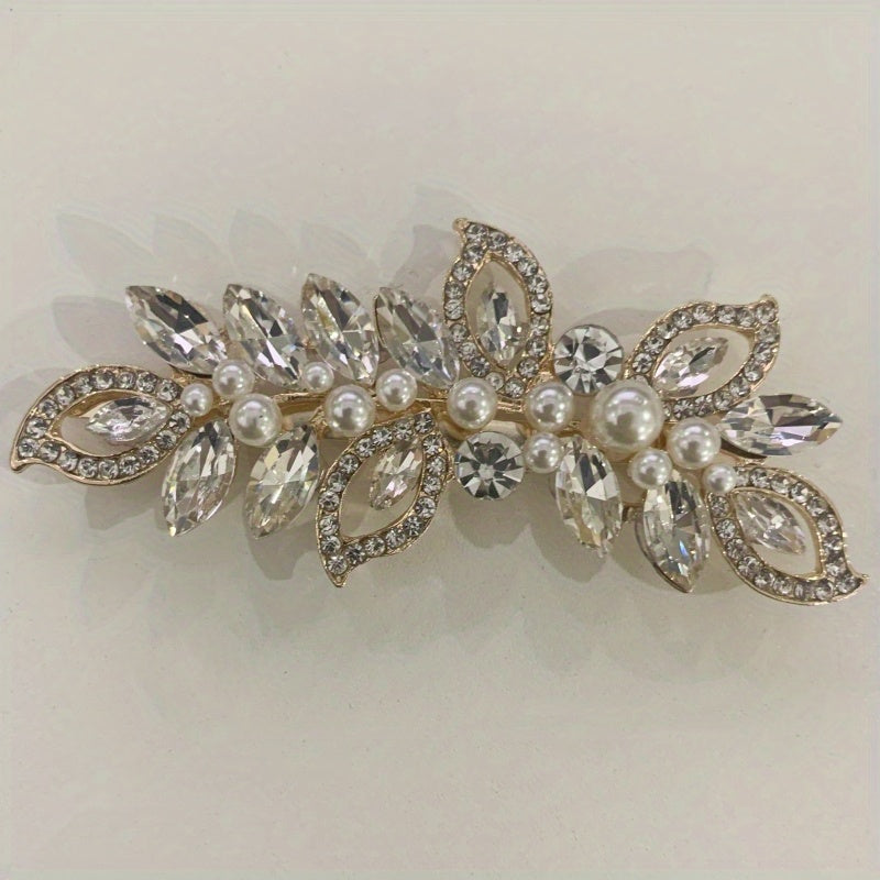 Crystal Rhinestone Bridal Barrettes Hair Clips for Bride