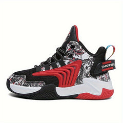 High Top Basketball Shoes for Boys, Non Slip Soft Sole Sneakers