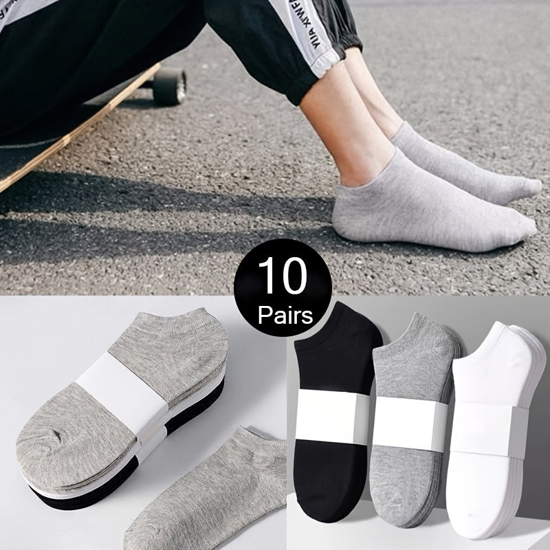 10 Pairs Soft & Lightweight Boat Socks Women's Stockings