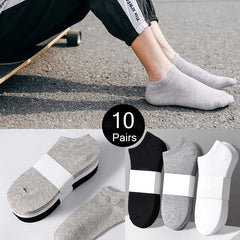 10 Pairs Soft & Lightweight Boat Socks Women's Stockings