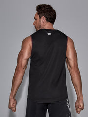 Men's Sleeveless Crew Neck Tank Top for Fitness Workout