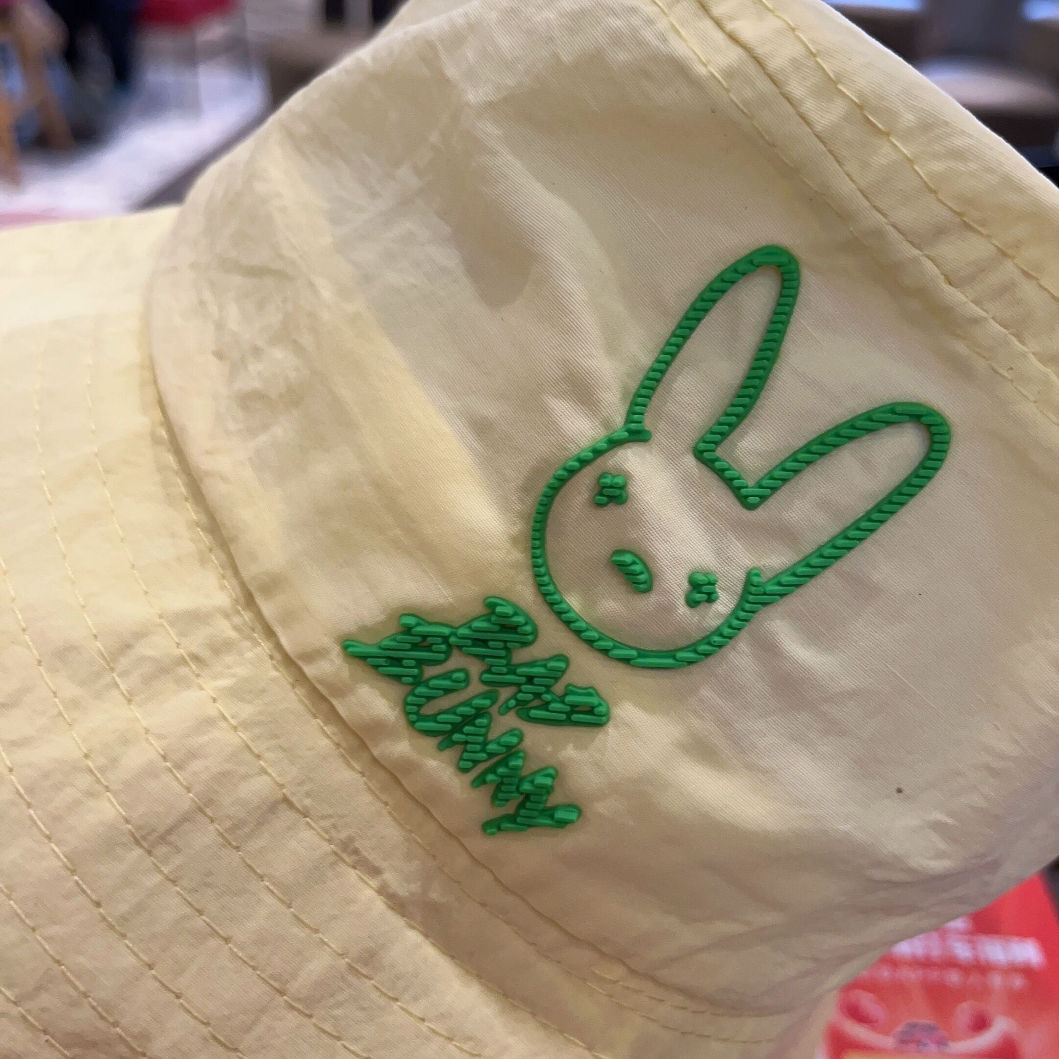 Kids Sunshade Bucket Hat Rabbit Print Double Sided