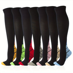 Breathable Compression Socks for Men and Women - 7 Pairs