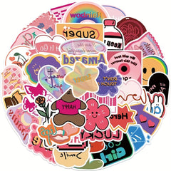 50 PCS Y2k Stickers Waterproof Laptop Stickers For Water Bottles and Skateboards