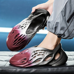 Foam Runner Shoes Gradient Sandals Slip on Quick Dry Water Shoes