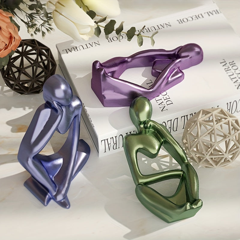 3Pcs Human Silicone Resin Mold Craft DIY Candle Mould Epoxy Casting Molds