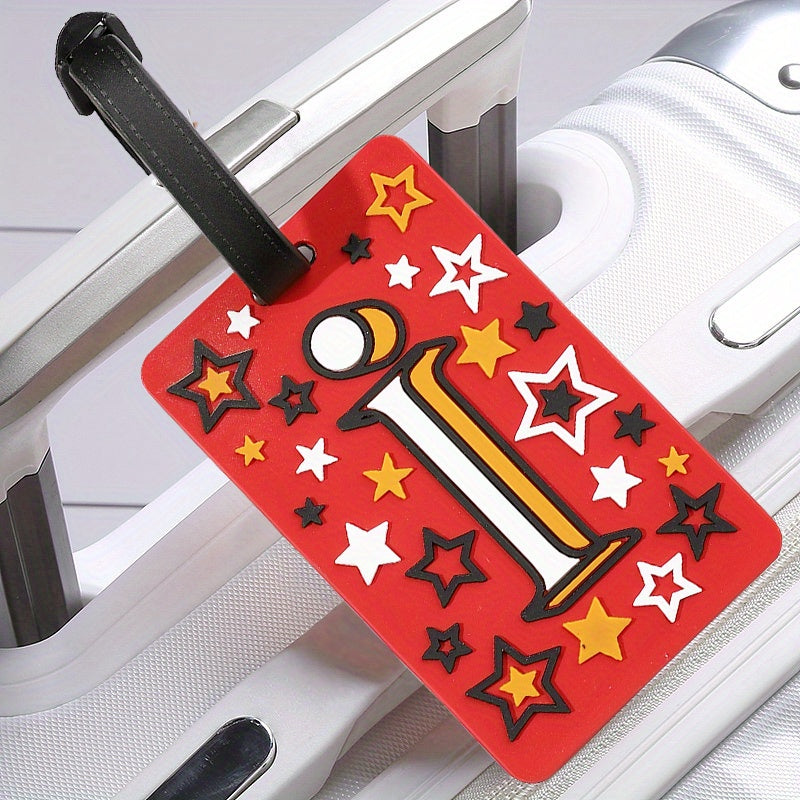 Vintage Silicone Luggage Tag Lightweight Durable Travel Accessory