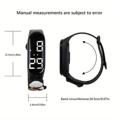 3pcs Animal Kids Watch Set Cartoon LED Bracelet Watch Case