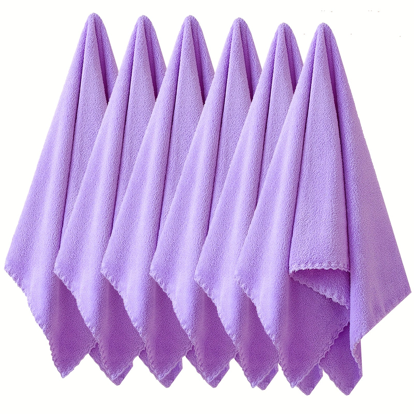 6pcs Colorful Hand Towels Set Microfiber Coral Velvet Face Towels