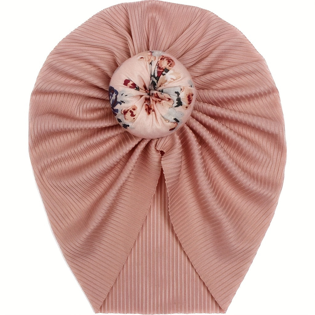 Threaded Ball Head Printed Halogen Gate Baby Headscarf