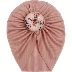 Threaded Ball Head Printed Halogen Gate Baby Headscarf
