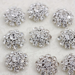 5pcs Rhinestone Shank Buttons for Women's Clothing DIY