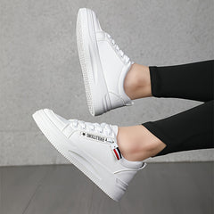 Women's Chunky Sneakers Flat Heighten Casual Lightweight Breathable Shoes