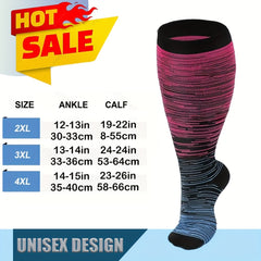 3 Pairs Plus Size Compression Socks For Women & Men 15 20 Mmhg Extra Wide Calf