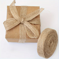 5M Natural Jute Ribbon Bow Crafts DIY Vintage Jute Burlap Gift Wrapping Sewing