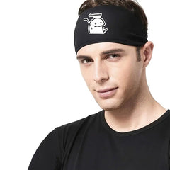 Funny Slaaaaaay Sports Headband Men Breathable Mesh Washable