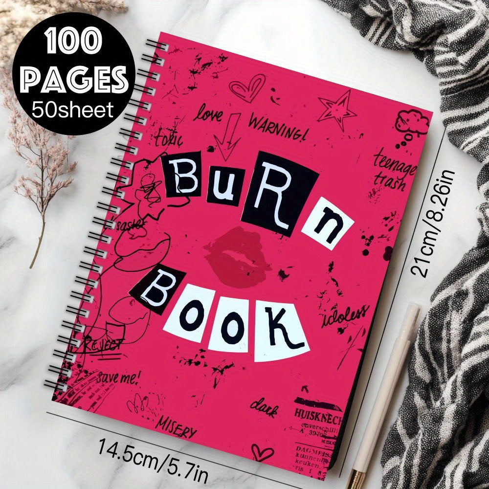 Mean Girls Fun Fun Spiral Notebook Burn Book Mean Girls Journal