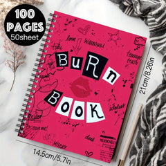 Mean Girls Fun Fun Spiral Notebook Burn Book Mean Girls Journal