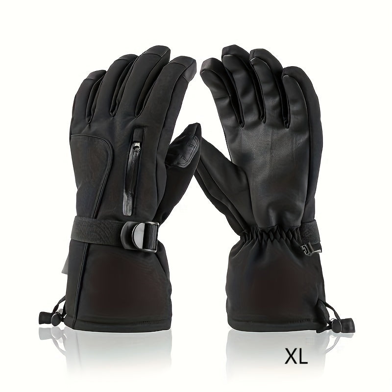 Men's Waterproof Ski Gloves Windproof Touch Screen Warm Gloves