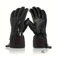 Men's Waterproof Ski Gloves Windproof Touch Screen Warm Gloves