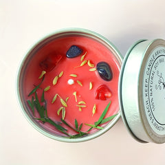 Unique Dried Flower Scented Soy Candle Gift
