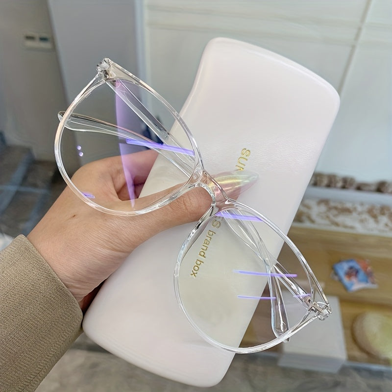 Women's Round Frame Light Blocking Glasses