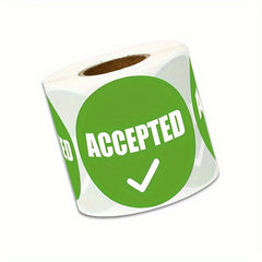 500pcs Acceptance Stickers for Inventory Control